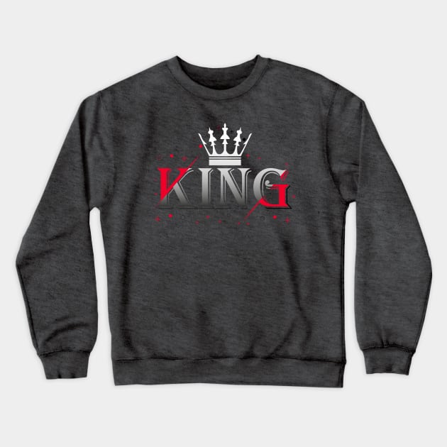 Father's Day, The King of the House Crewneck Sweatshirt by Cds Design Store